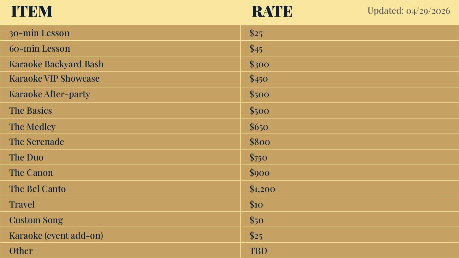 Music Current Pricing page 0001